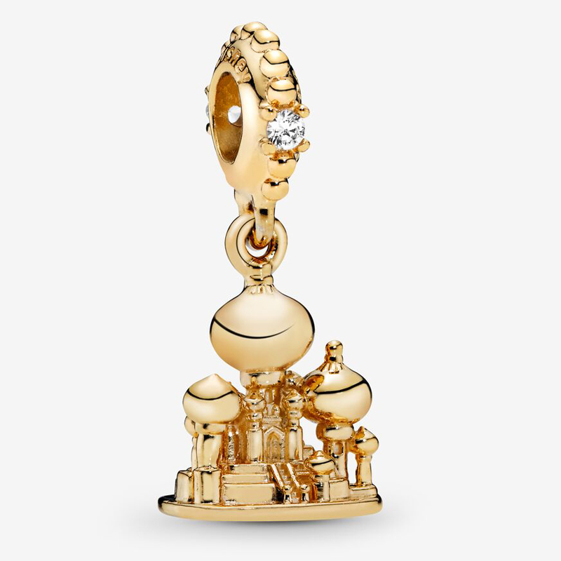 Fit Pandora Bracelet Charm 925 Silver Agrabah Castle Dangle Style Charms Beads Bracelets Bangle Gift DIY Jewelry With Original LOGO-image-487112690