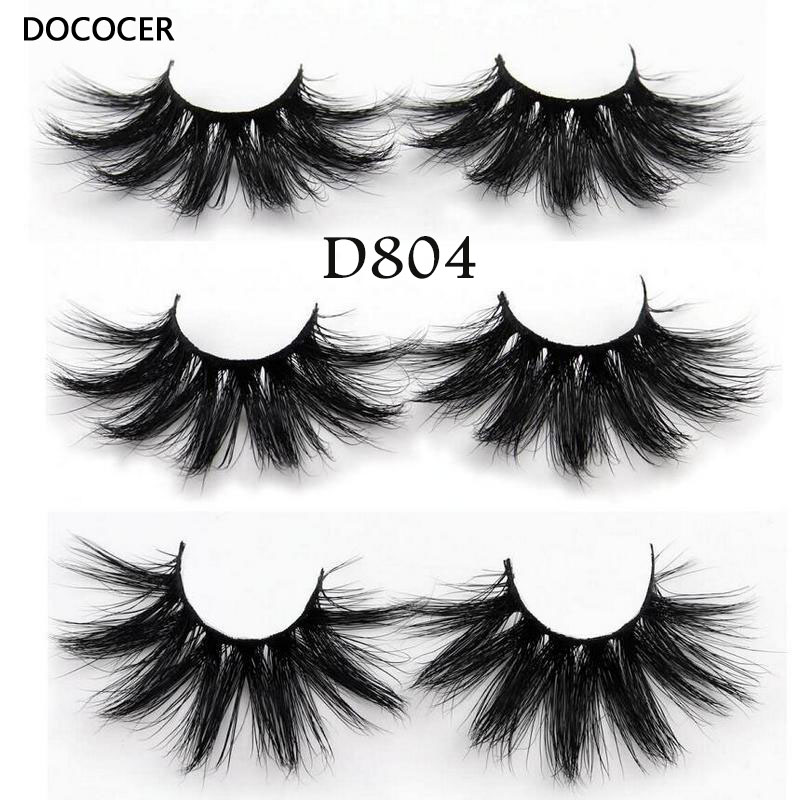 

50 pcs Lashes 3D Mink Eyelashes Handmade Mink Lashes 25mm cruelty-free Lightweight False Eyelashes Dramatic Makeup D804