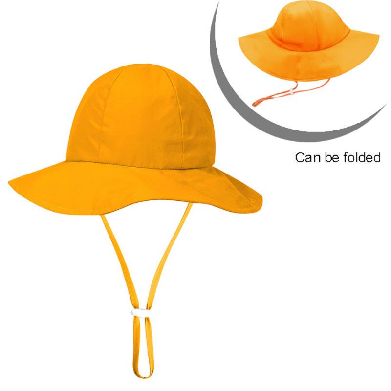 

Summer Hat Cap Children Teenagers Hat Show Solid Kids Boys Girls Fisherman Cap beach Fisherman Kids Children Caps dropship, Blue