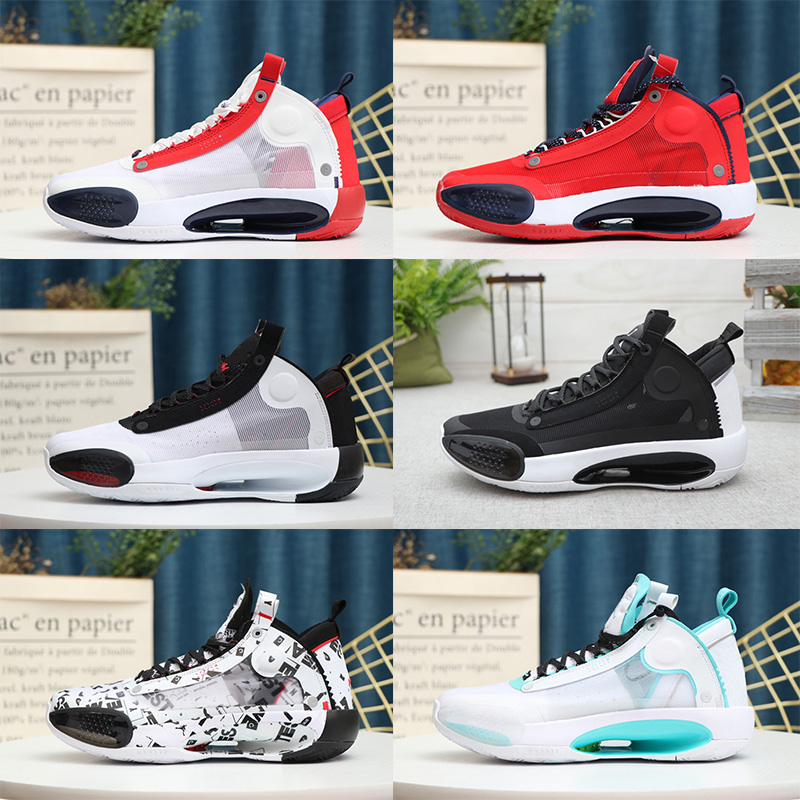 

Jayson Tatum Jumpman 34 XXXIV PE Blue O Men Basketball Shoes Sport Sneaker 34s XXXIV Guo Ailun Zoom Red explosively light Athletic Train