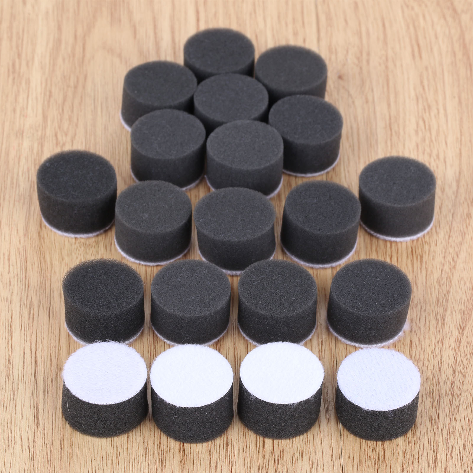 20Pcs 1/" Car Polishing Pads Buffer Polisher Waxing Buffering Tool Sponge Black