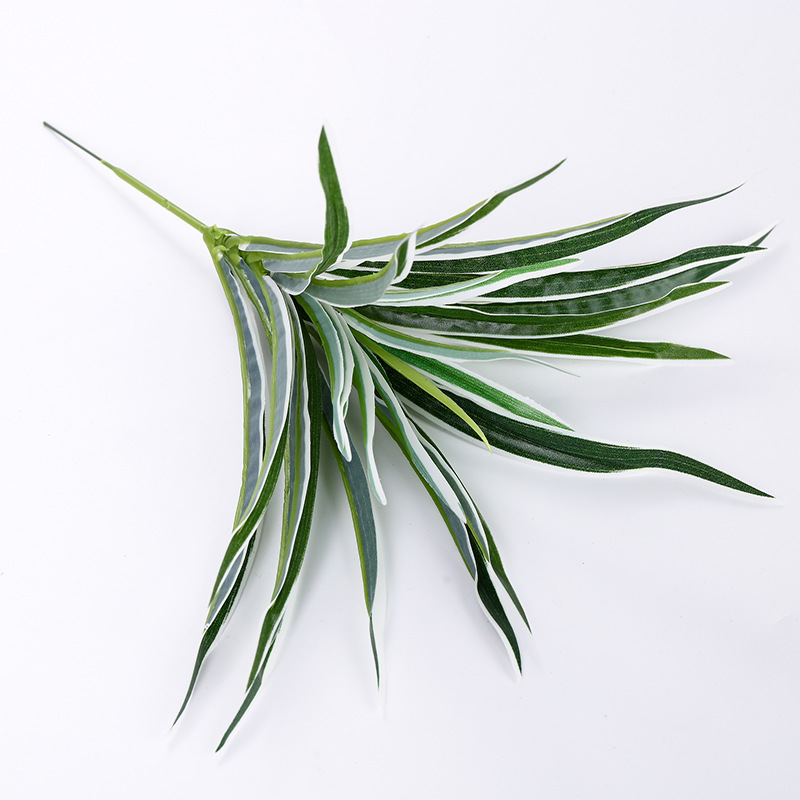 

3pcs/lot Artificial Mini Bracketplant Chlorophytum Orchids fake Flower Silk Flower Artificial Plant Home Decor, Green