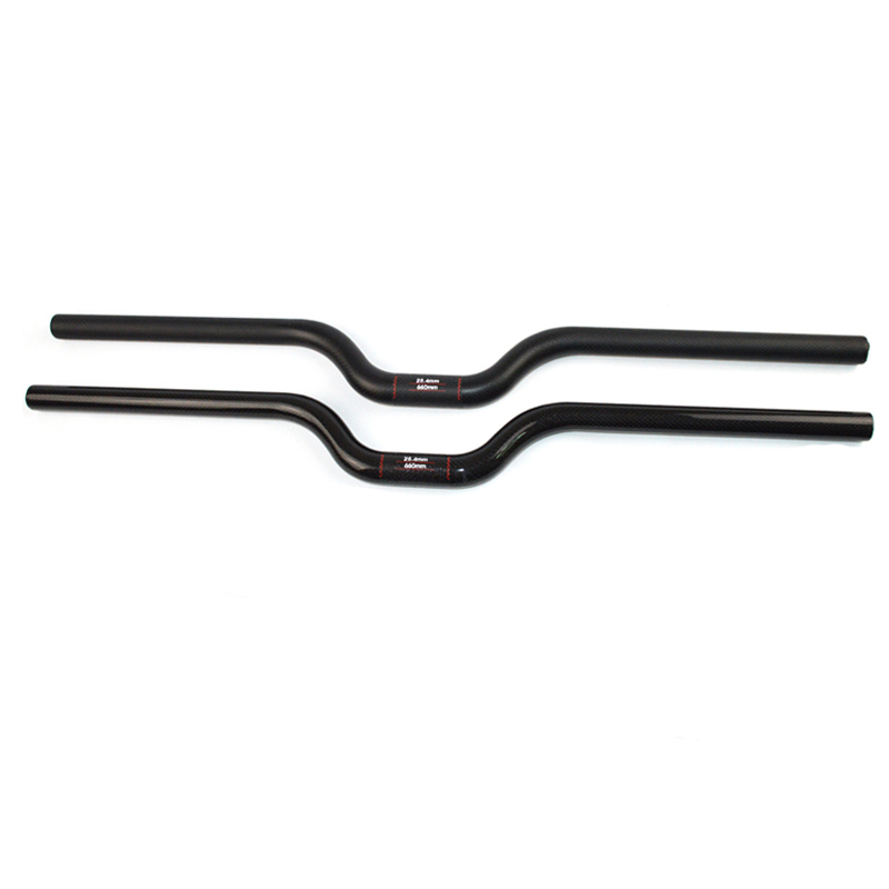 

3K full carbon fiber handlebar 25.4mm 460-660mm kids child bicycle folding bike mountain BMX cycling parts big rise bar matte or glossy