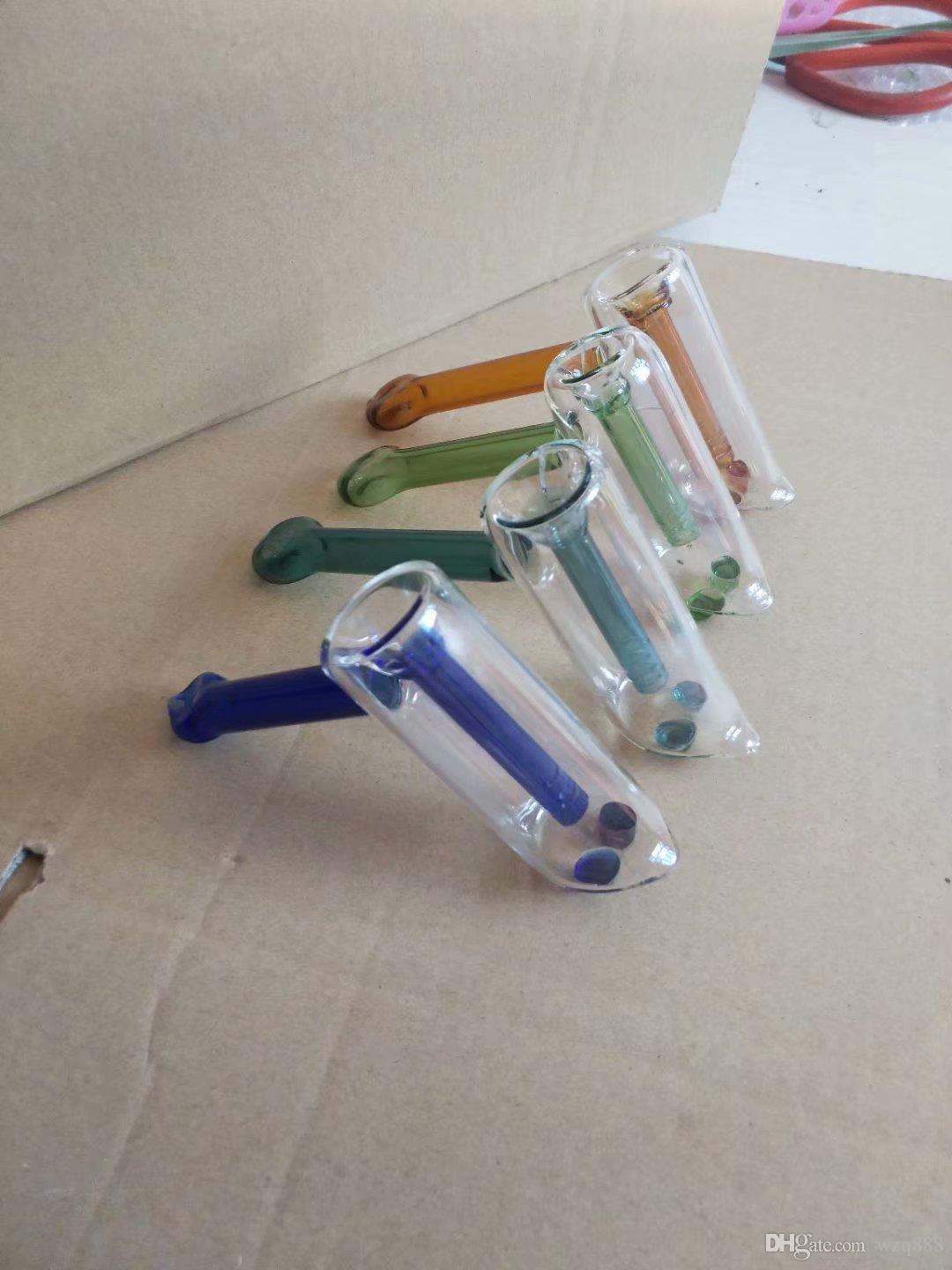 

Extended and Thickened Double-Layer Glass Smoke Gun Wholesale Glass Hookah, Glass Water Pipe Fittings, Smoking ,Free Shippin