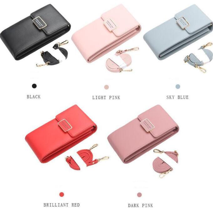 

Designer Handbags Solid Phone Purse Retro Wallets Casual PU Cross Body Messenger Bag Clutch Totes Luxury Fashion Card Holders Pouch C7293, Mixed colors;send randomly