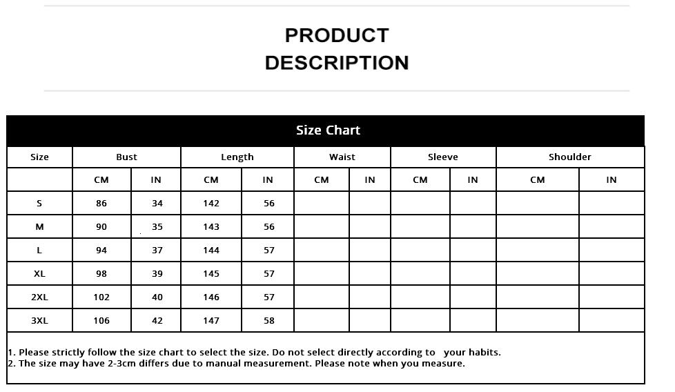 Maternity Dress Size Chart