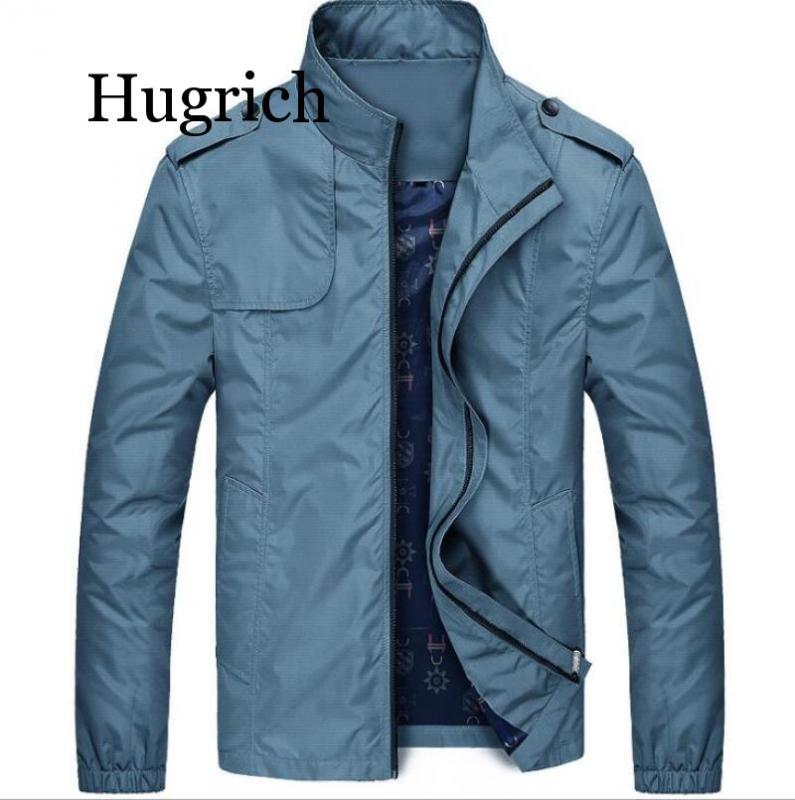 

Men's Jacket Grey and Black Thin and Thick Jacket men 2020 spring autumn thin men's stand-up collar youth casual