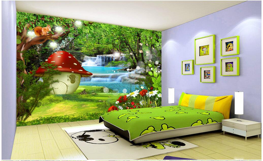 

WDBH custom photo 3d wallpaper Cartoon children's room fantasy forest tv background Home decor 3d wall murals wallpaper for walls 3 d, Non-woven