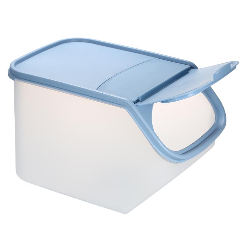 

Hot 5L Kitchen Plastic Sealed Crisper Grains Storage Bin Rice Fruit Vegetables Cornmeal with Flip-Top Lid with Measurement