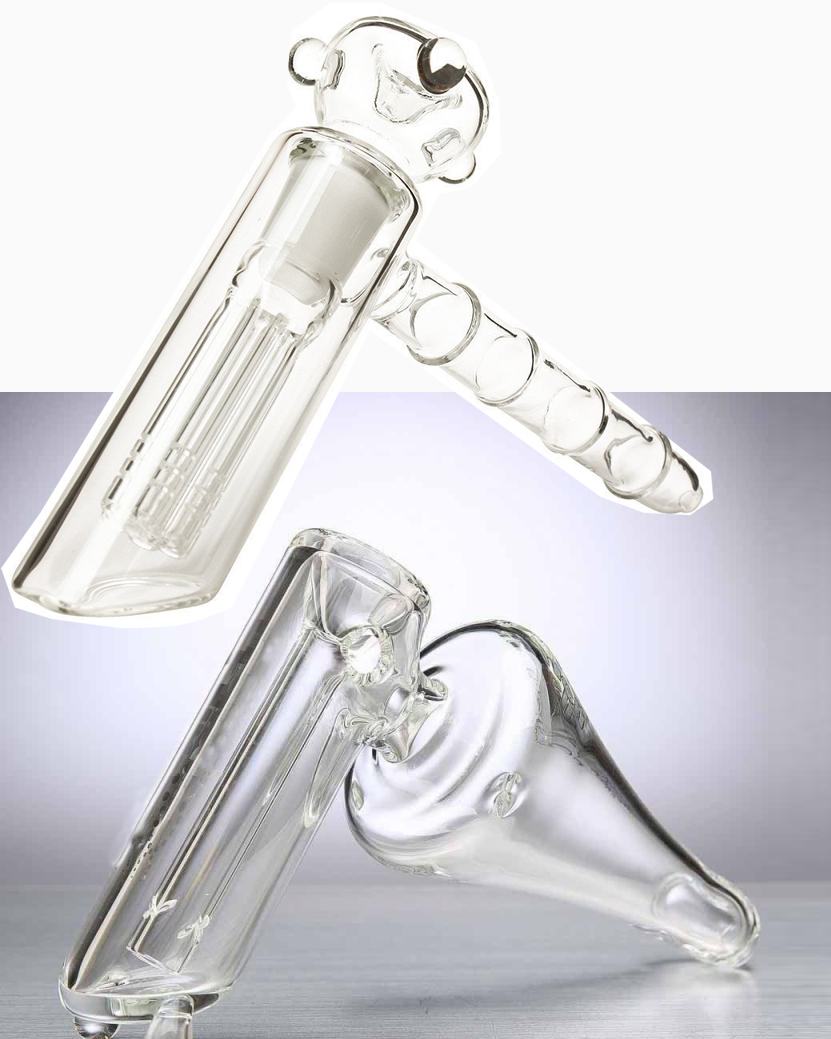 

Helix mini Hand Smoking pipe with diffuse downstem glass bongs bubbler water pipe dab rig shisha hookahs