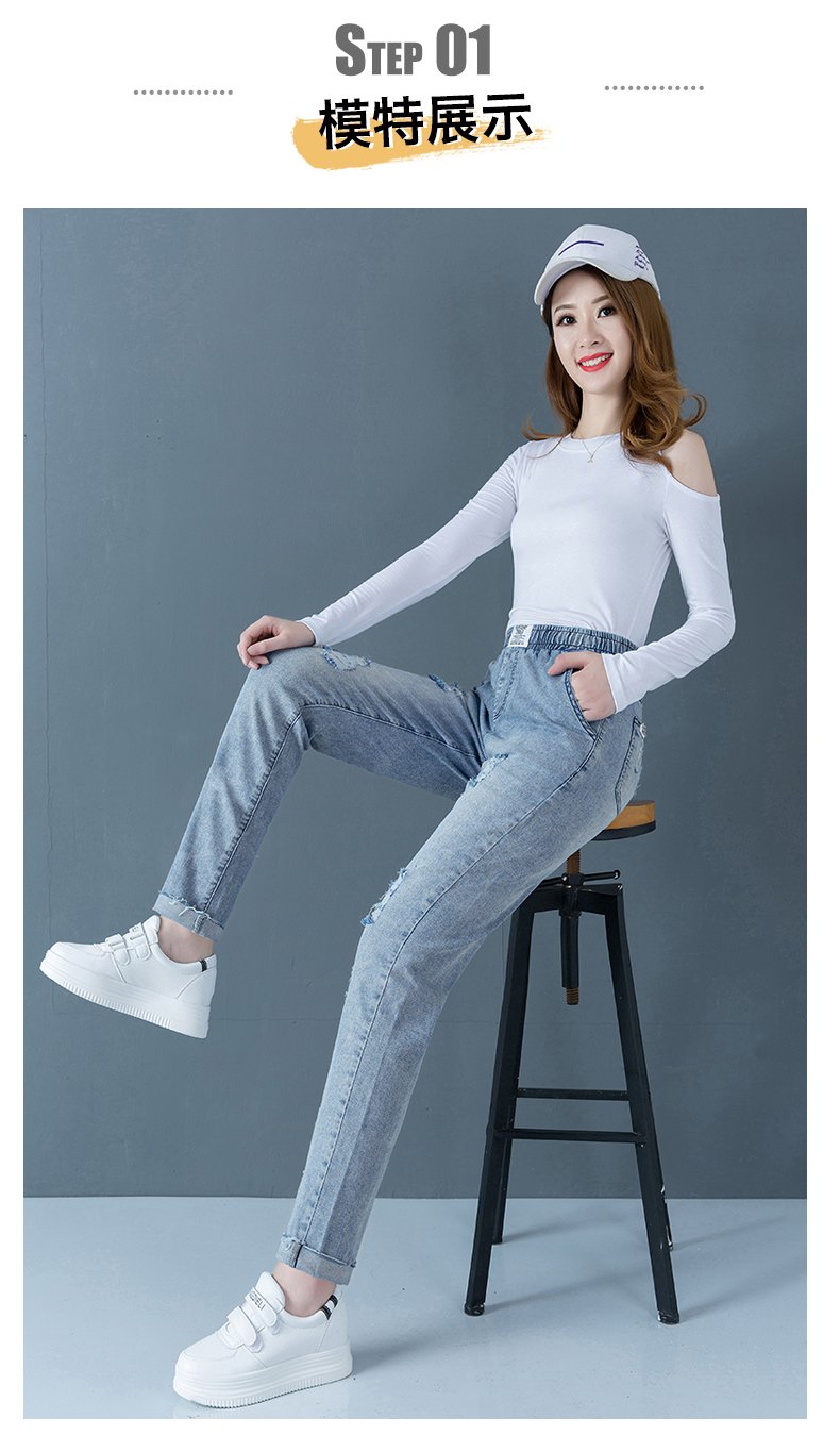 

The Blue Nine Minutes Of Pants Spring Leisure Joker Minus Age Female Trousers