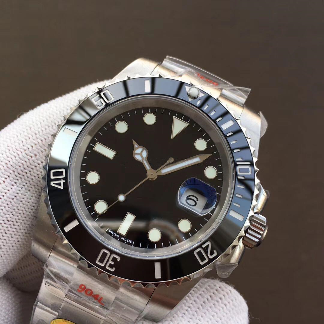 

Wholesale - N factory V8 Top Mens Watch 116610LN Eta 2836 Sapphire Glass Automatic mechanical watch Ceramic Bezel Dial Luminous diving 100M, Box