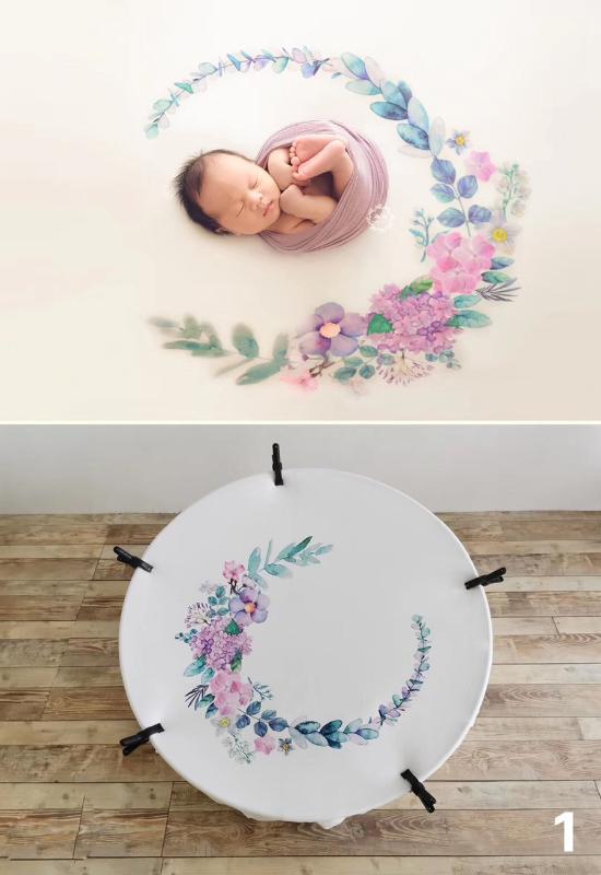 

Baby Photography prop Blanket Forest theme Floral Baby Background for Photo Studio Newborn Photography Prop Backdrop 150*150cm