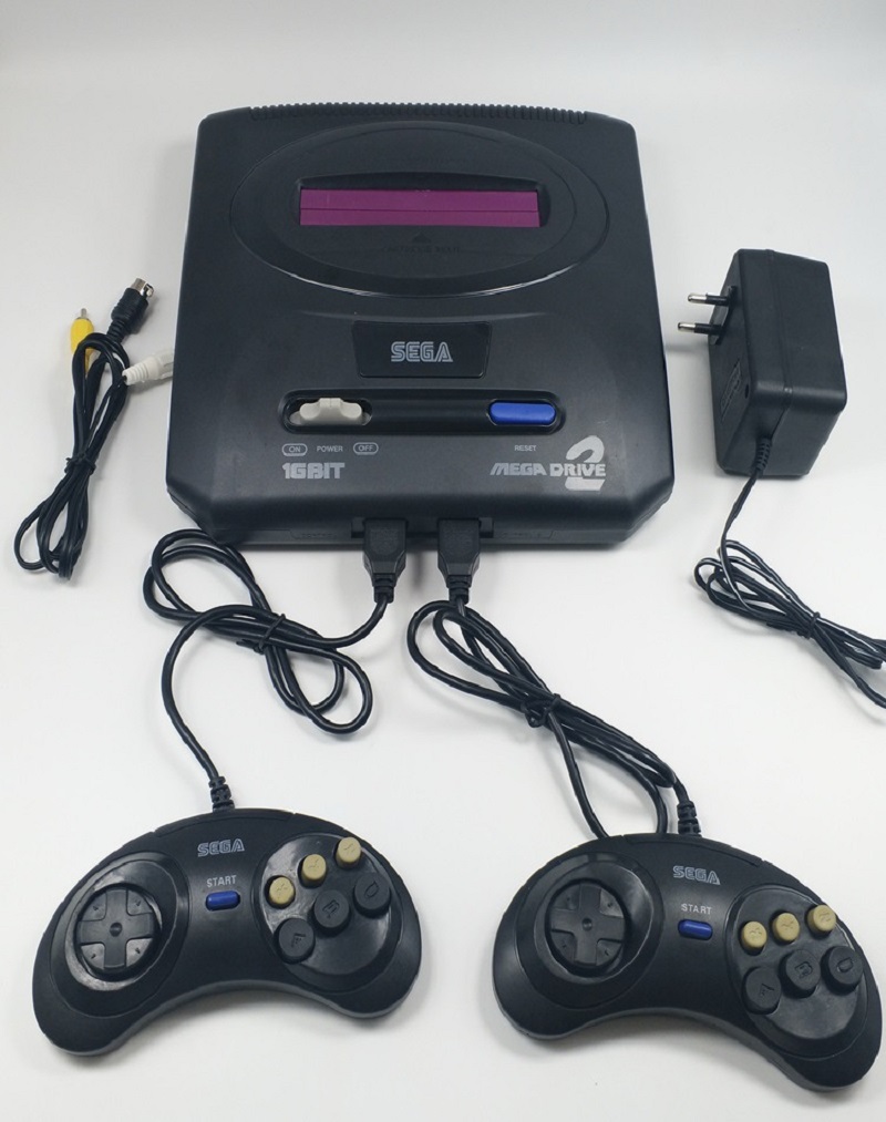 

For SEGA MD 2 Game Console TV Video Game Console 16 bit Game Console 368 in 1 Retro games Double Gamepads PAL & NTSC system