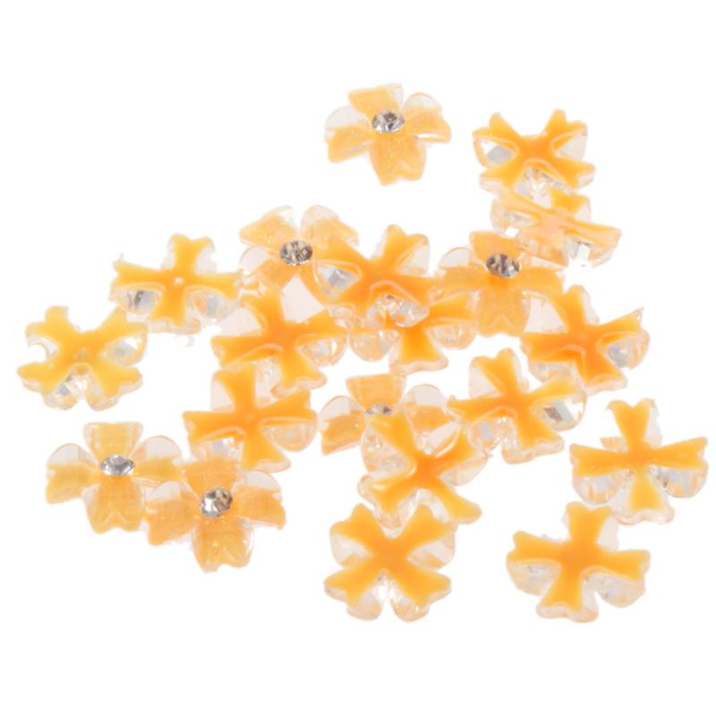 

20x Acrylic Flower Rhinestones For 3D Nail Art Tips Decorations Exquisitely Designed Durable Gorgeous