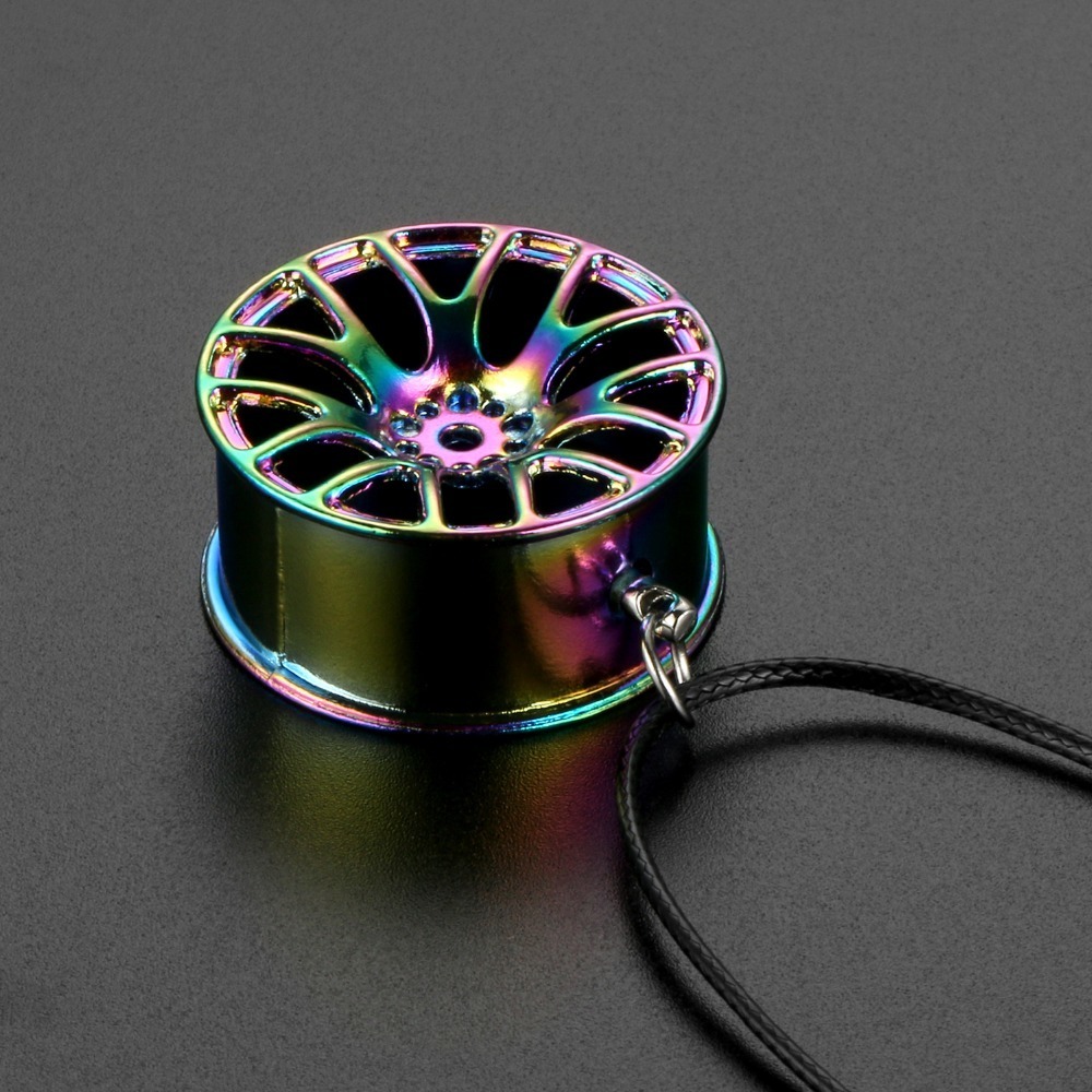 Car Ornament Pendant Metal Wheel Hub Flywheel Hanging Auto Interior