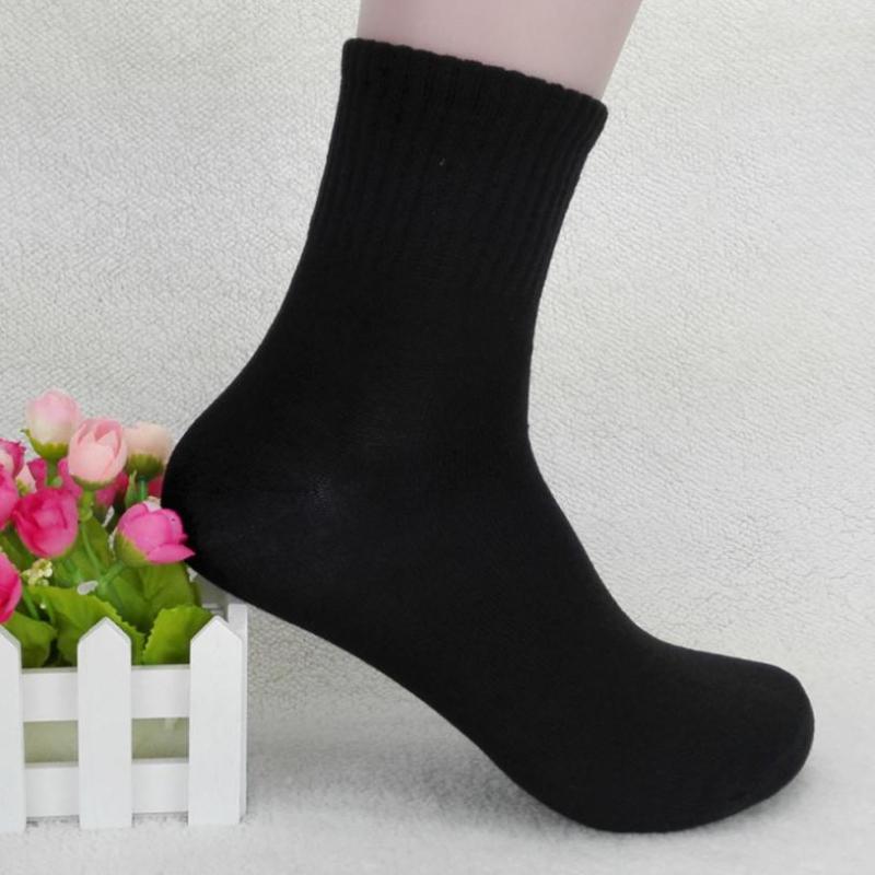

High Quality Casual Men's Business Socks For Men Cotton Autumn Winter Black White Socks