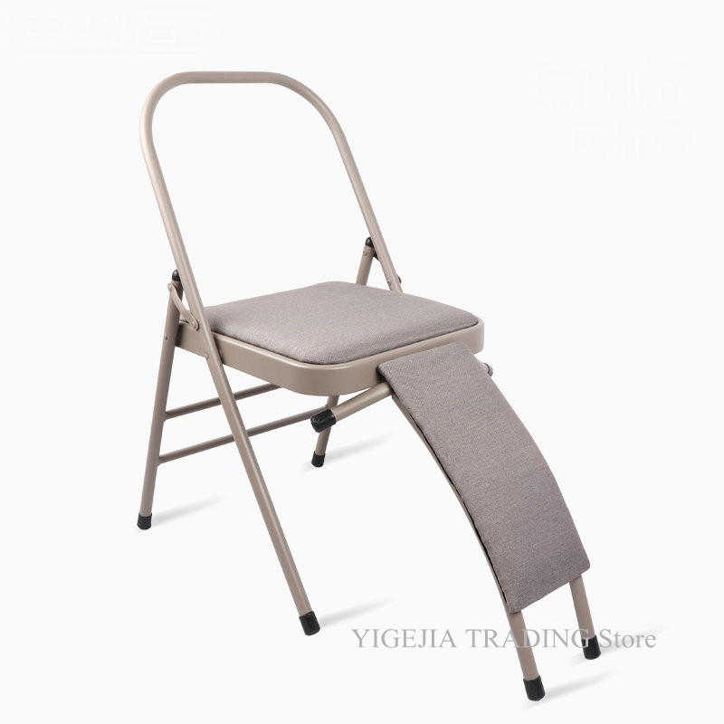 

Foldable Yoga Chair with Lumbar Support, Steel Pipe Yoga Chair, Balanced Body Headstand Bench, Inversion Chair