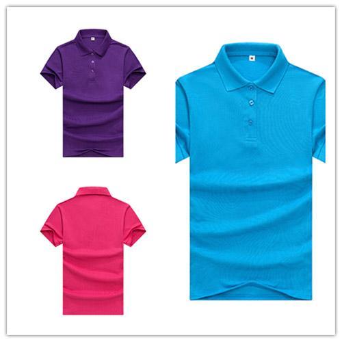 

Men POLO or Women long shirt Classic Silk Fiber Short Sleeve Uniform T-Shirt Tde-87, Gray