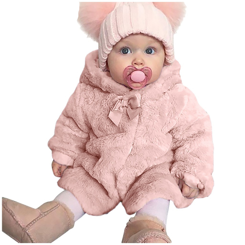 

Baby Coat Girls Warm Winter Thick Coat Long Loose Button Jacket Hooded Outerwear Baby Cotton Coat Girls Toddler Jacket, Brown