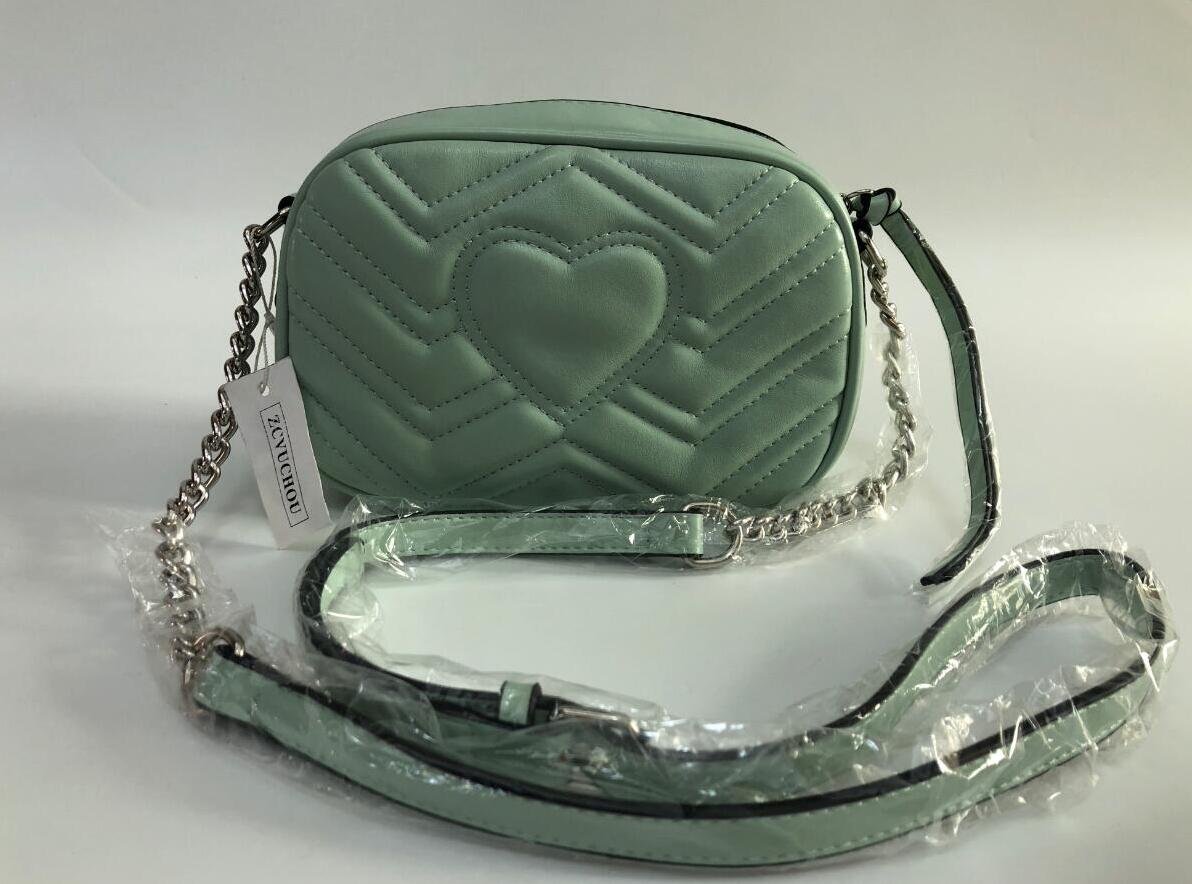 

21CM High Quality New Women Handbags Silver Chain Shoulder Bags Crossbody Soho Bag Disco Messenger Bag Purse Wallet 5 colors, Pink