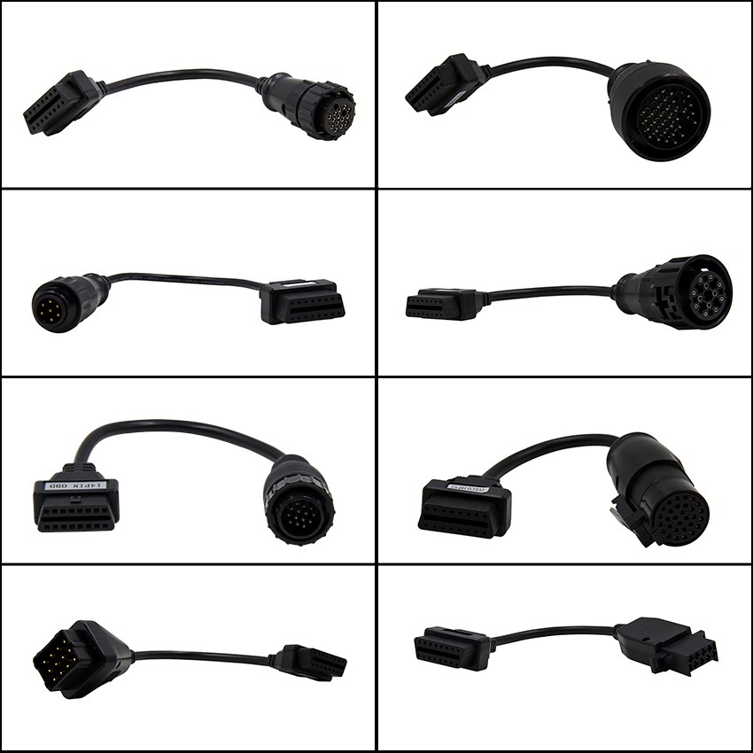 

OBD To OBD2 16Pin Truck Extension cable For Scania Truck OBD OBD2 Scanner Connector ODB2 OBD2 Car Diagnostic Auto tool For Volvo