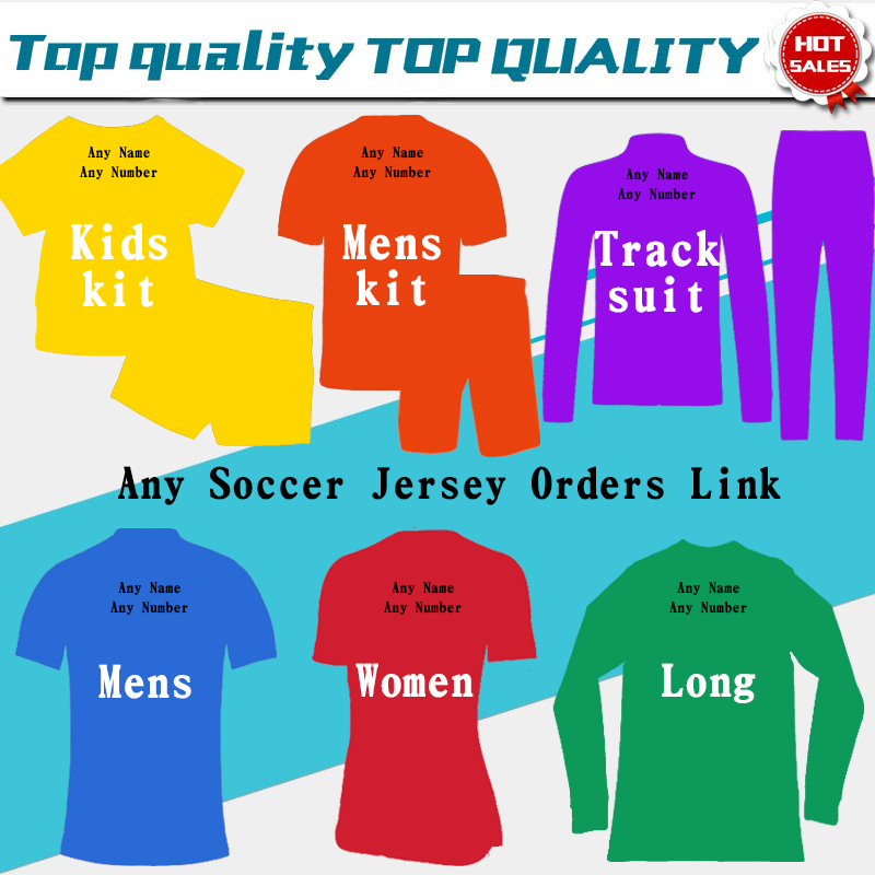 

Soccer Jersey Football Shirts kids woman tracksuits sweater men Soccer Jersey Customers Order Link jacket, Kids no name