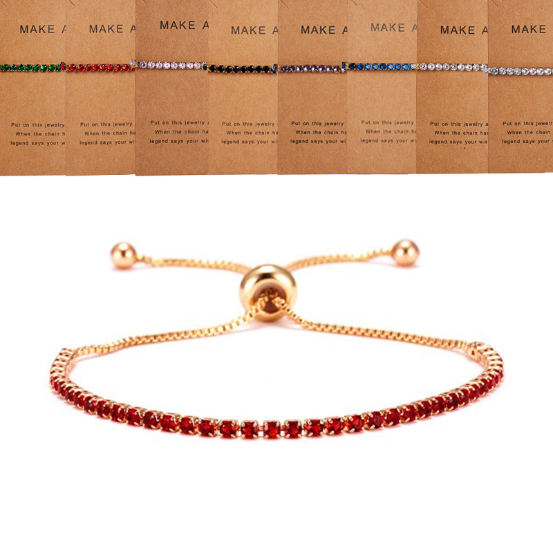 

925 Silver Fashion CZ Stone Paved Bracelet Jewelry Woman Classic Stylish Crystal Adjustable Bracelet with Retail Card