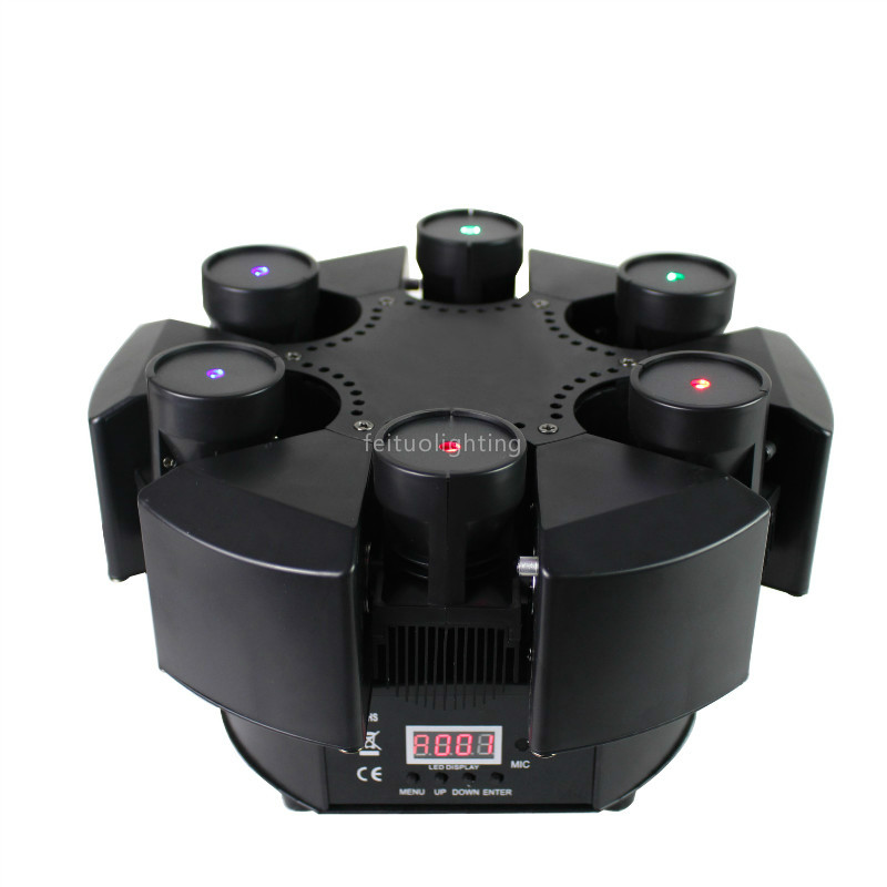 

2019 new smart 6 heads moving head beam laser light rgb floral color laser light projector unlimited rotating disco laser light
