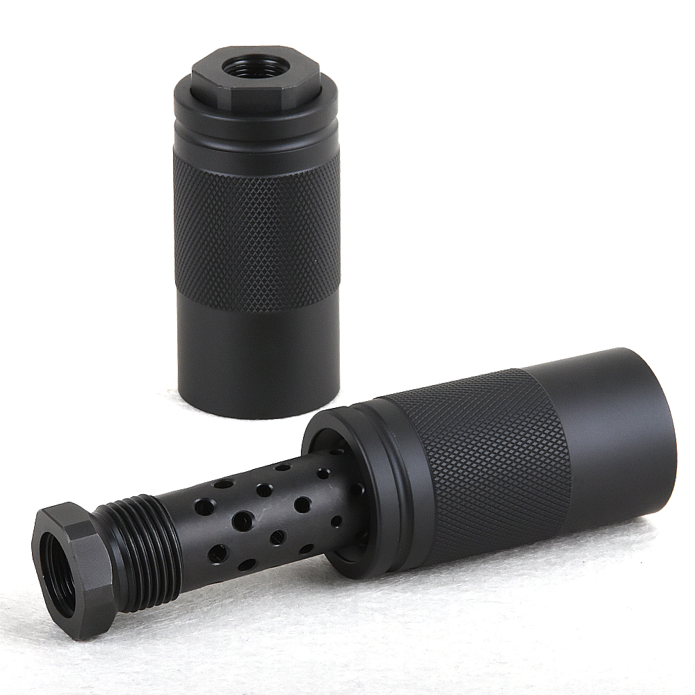 

Steel .308 7.62 5/8x24 Muzzle brake with 13/16x16 threaded Sleeve, Customize