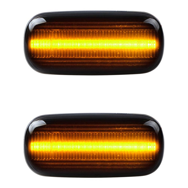 2pcs Compatible indicateur de clignotant de l'indicateur de latéral de LED par ordinateur avec Audi A4 S4 B6 RS4 B7 TT 8J Roadster A3 8P A6 S6 Al