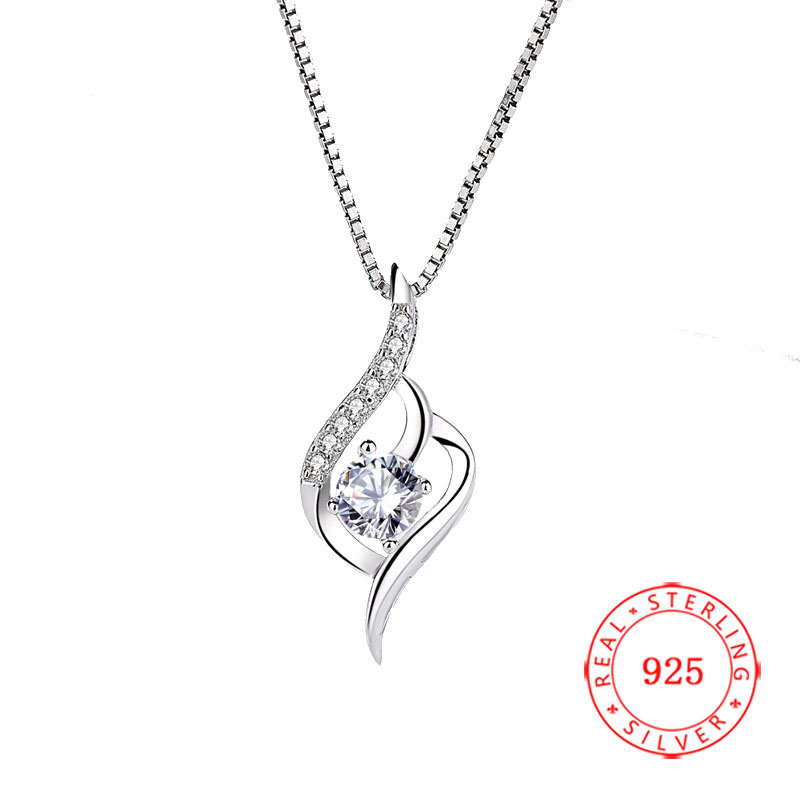 

not include chain ) Top Grade Diamond Pendant Cubic Zirconia 100% 925 sterling silver Little Pendant For Wedding Party Women Jewelry