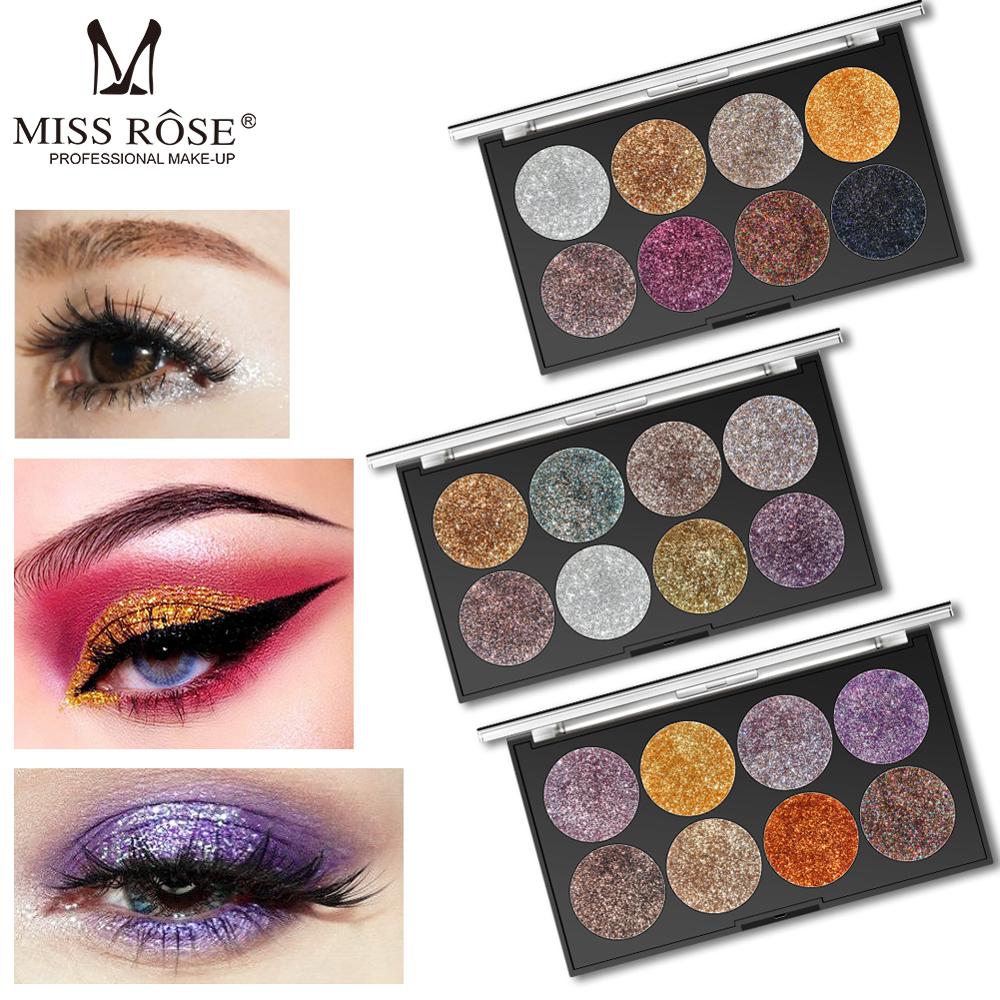 

Makeup Palette 8 Color Shimmer Glitter Palette Face Eye Lip Glitter Shiny Bronzer Pigment Cosmetic, 01