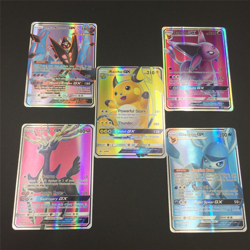 

Sell GX EX Shining Cards Game Battle Carte 25 50 100pcs Trading Cards Game Kids Toys T1911013314