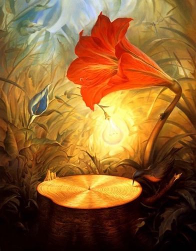 

Vladimir Kush Music Of The Woods Home Decor Handpainted &HD Print Oil Painting On Canvas Wall Art Canvas Pictures 19