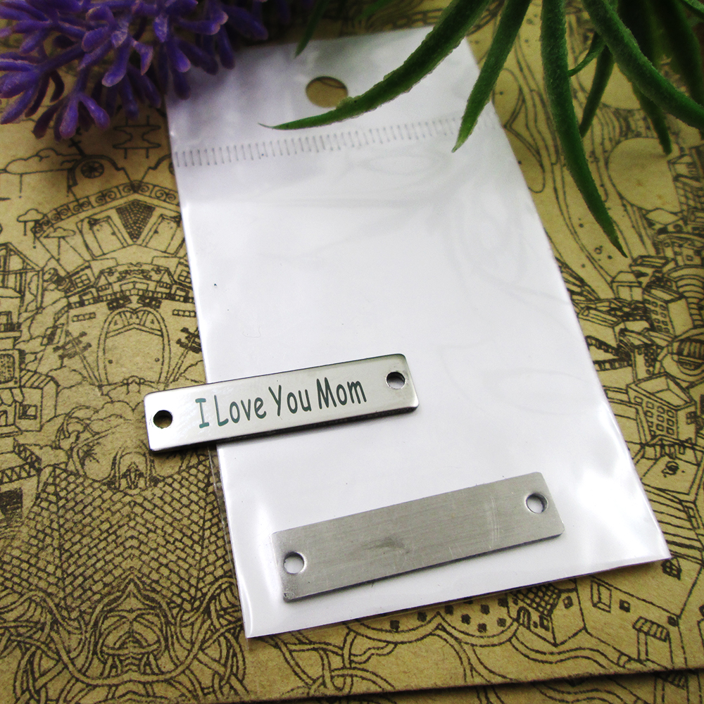 

40pcs--"I love you mom Connector"stainless steel charms more style for choosing DIY Charms pendants for necklace