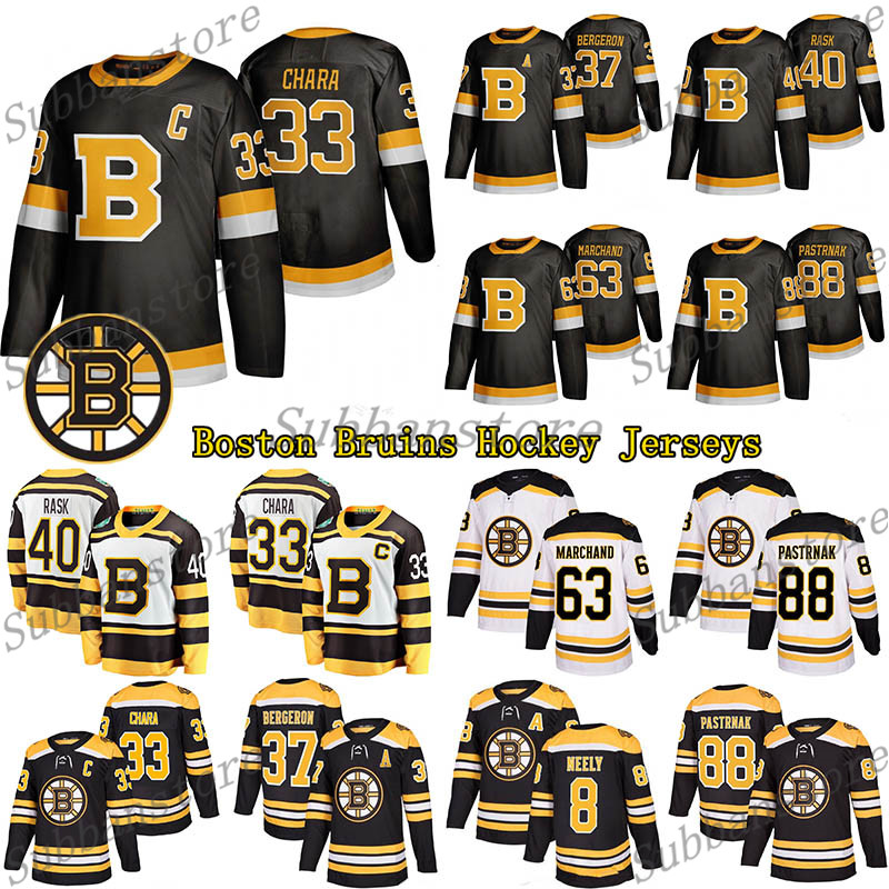 

Boston Bruins Hockey Jerseys 33 Zdeno Chara 88 David Pastrnak 74 Jake DeBrusk 37 Patrice Bergeron 40 Tuukka Rask 63 Brad Marchand, Black;red