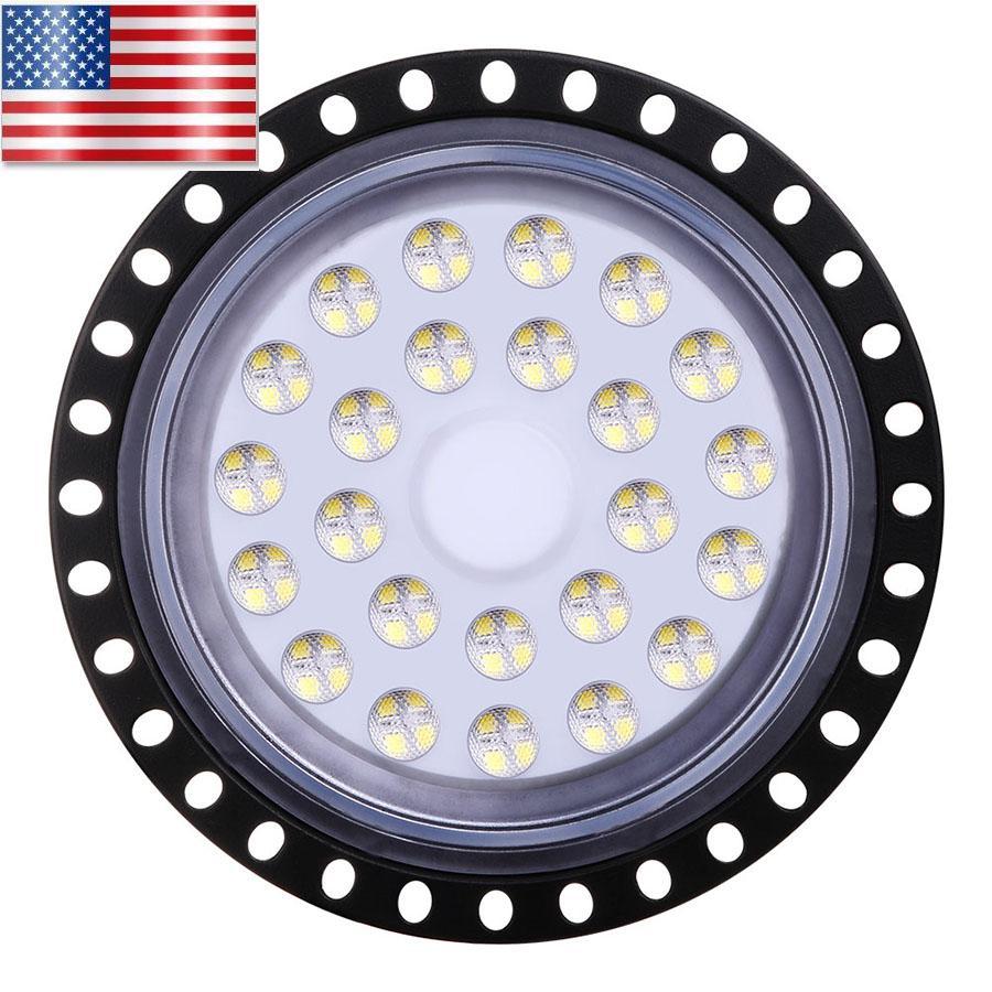 

Black Led Lights UFO Led Heat Dissipation 8000LM Ultra Thin High Shed Lamp Large Living Room Supermarket USA Warehouse Free Shipping 10