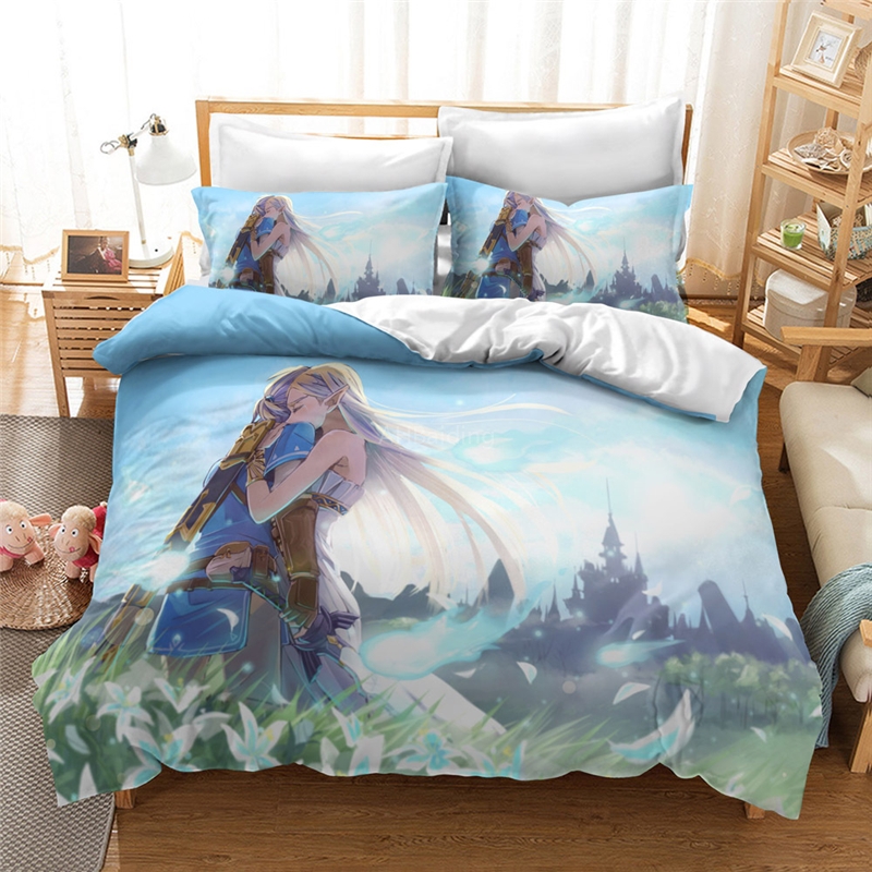 

Popular Zelda Game 3d Duvet Cover Set Link Zelda Princess Bedding Sets  Full Queen King Double Bed Linen Chlidren Bedclothes, 18