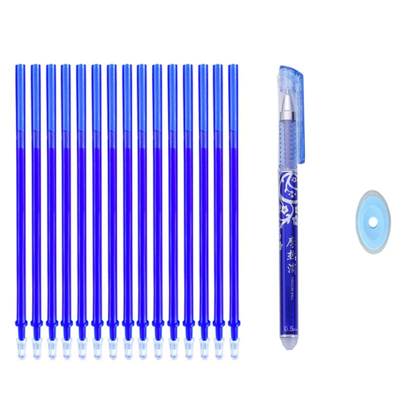 

20pcs Magic Erasable Gel Pen Refill Rod Erasable Pen Refill 0.5mm Blue Black Ink Office School Stationery Writing Tool