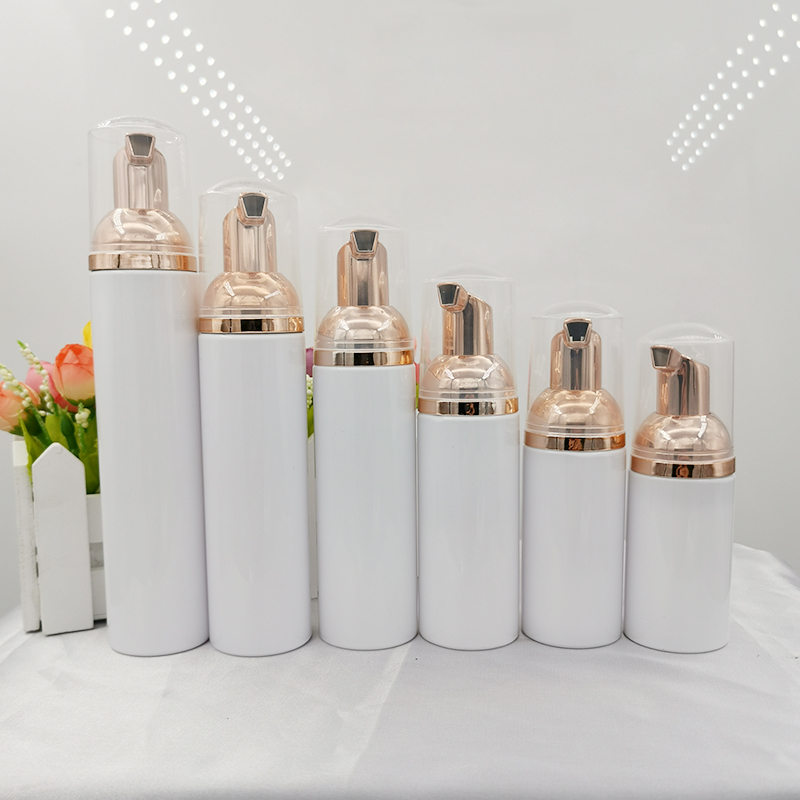 

60/70/100ml Foaming Bottle Froth Pump Soap Mousses Liquid Dispenser Foam Bottles With Rose Gold Cap F3321