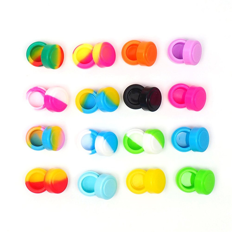 

2ml non-stick silicone jars dab wax silicone container for dabs silicone containers
