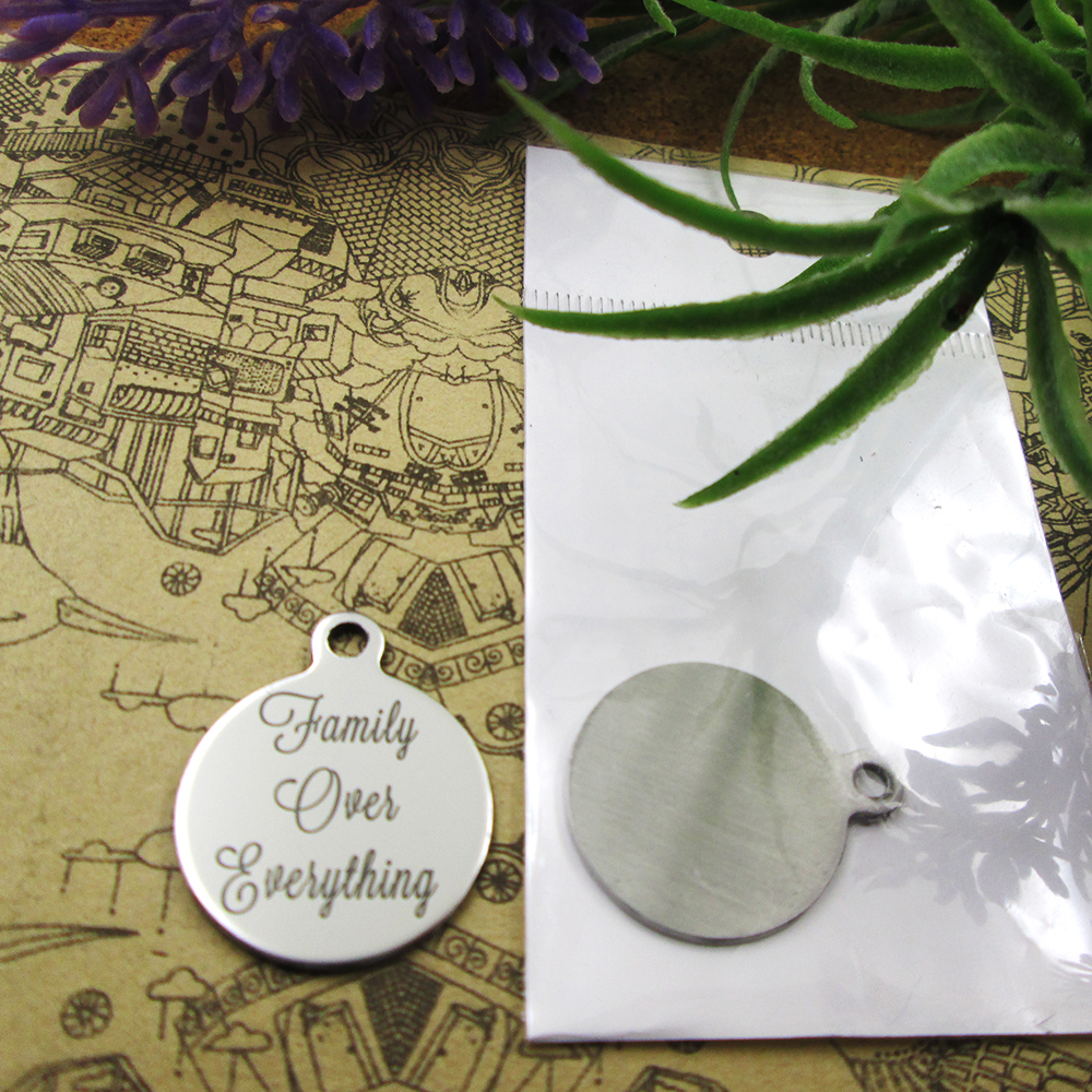 

40pcs--"Family over everything "stainless steel charms more style for choosing DIY Charms pendants for necklace