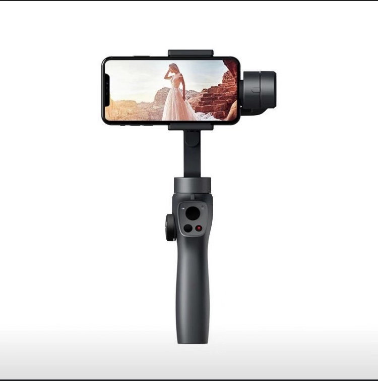 Hand-held Gimbal Stabilizer for Phone compatible with sports camera ios android powerful motor for external filter easy to use-image-718812769