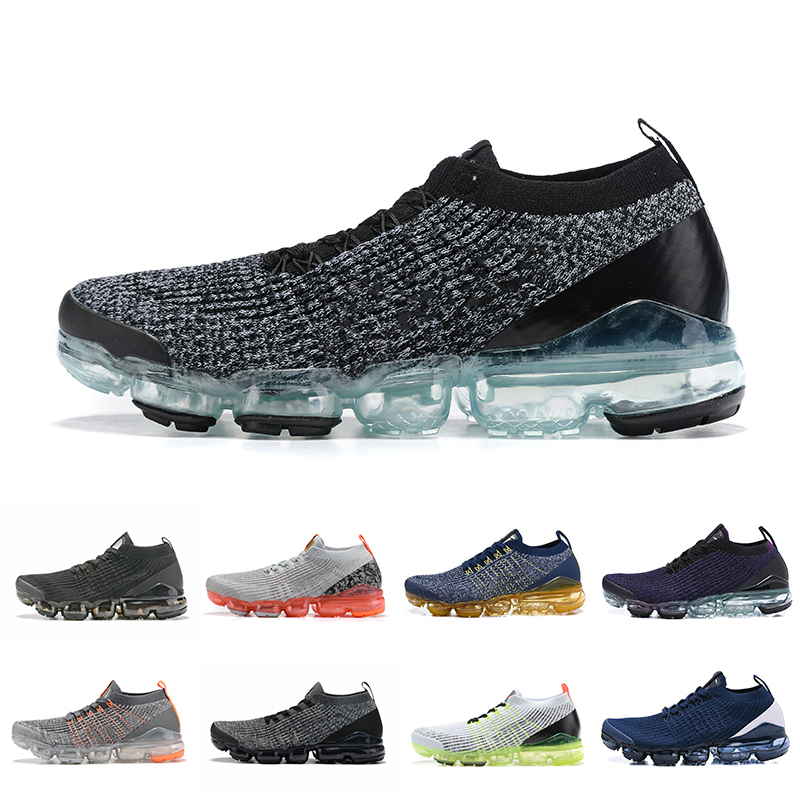 

2019 NEW Classic Fly 3.0 Knit Flagship Shoes Men&Women Triple White Black Grey Knitting Trainers Fashion Designer Sneakers 36-45, White;red