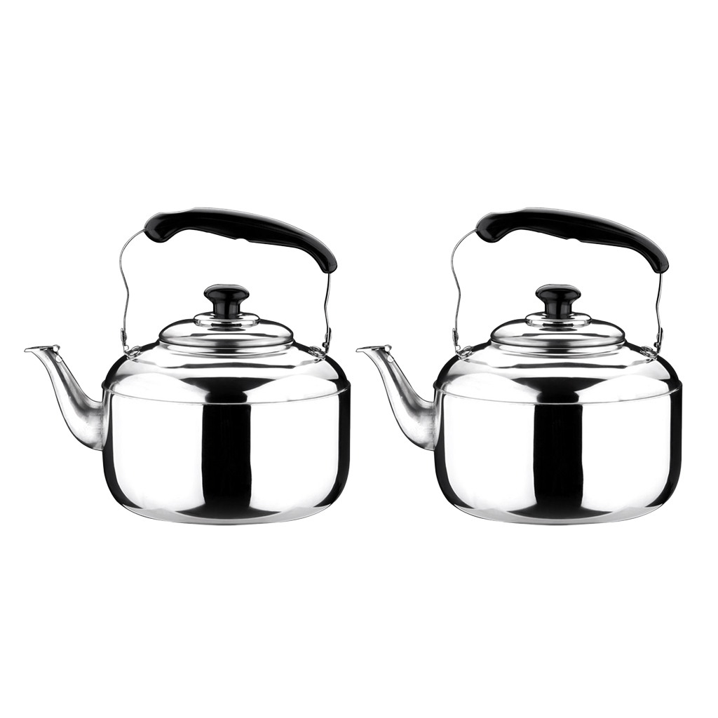 

2pcs stainless steel whistling kettle teapot kettle with whistle sound 5l