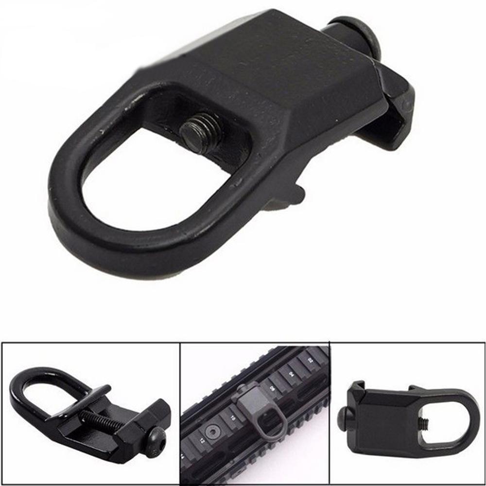 

Steel GBB Sling Mount Plate Adaptor Attachment fits 20mm Picatinny Rail Color Black Hunting Tactical Accessories Tactical strap buckle