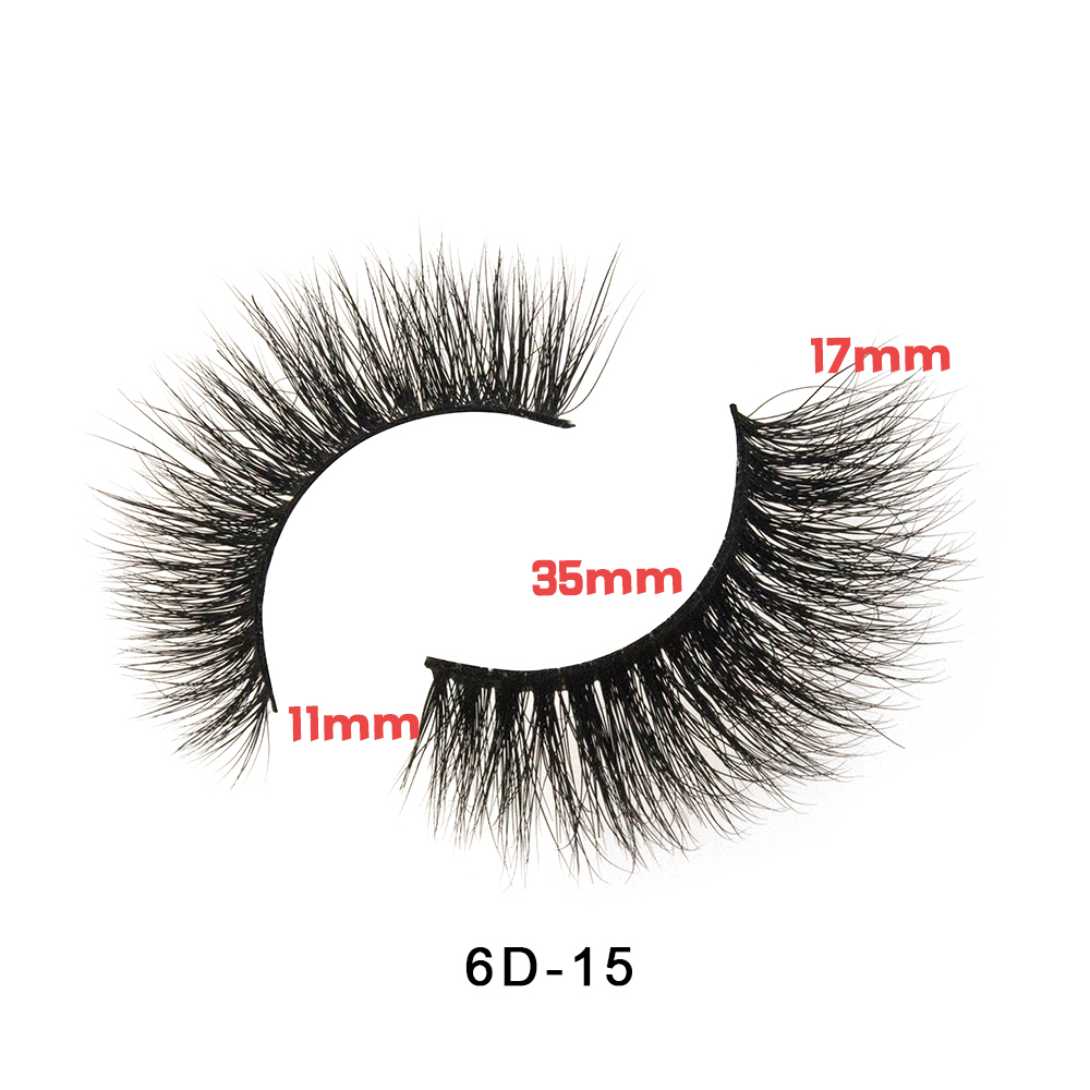

Hand-made eyelashes 6D mink eyelashes, natural dense, make-up special false eyelashes, wholesale, custom packaging box logo