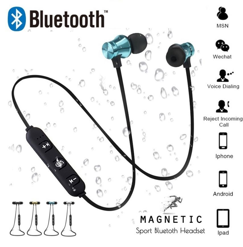 

Wireless Headphones Bluetooth Earphone Ear Hook Headset Fone de ouvido For iPhone Samsung Xiaomi Bluetooth Auriculares earbuds (Retail), Black