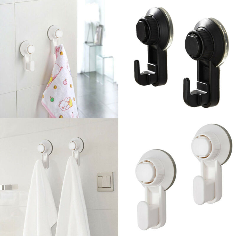 

Bathroom Wall Heavy Load Strong Waterproof Reusable Towel Kitchen Powerful Suction Cup Hooks Hanging Tool Vacuum Holder